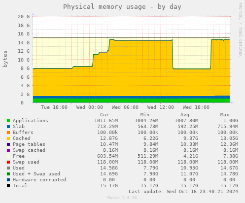 Physical memory usage