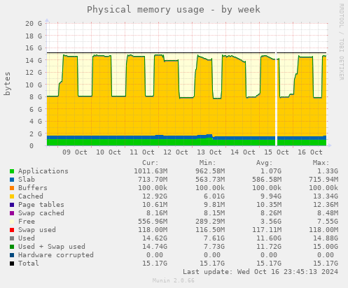 Physical memory usage