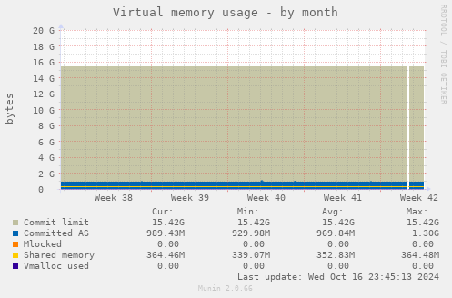 Virtual memory usage