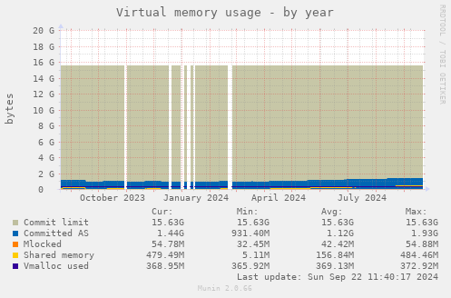 Virtual memory usage